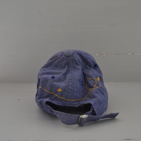 Disney Winnie The Pooh Piglet and Eeyore Baseball Cap Hat Blue and Yellow - Picture 3 of 6